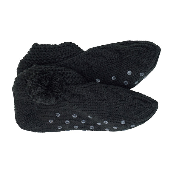 Slouchy Slipper - Black