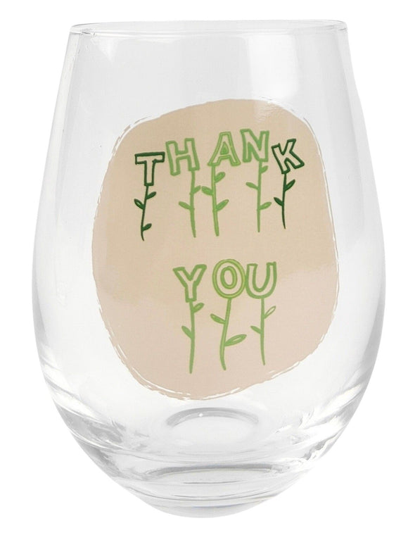 Wine Glass - Thank You