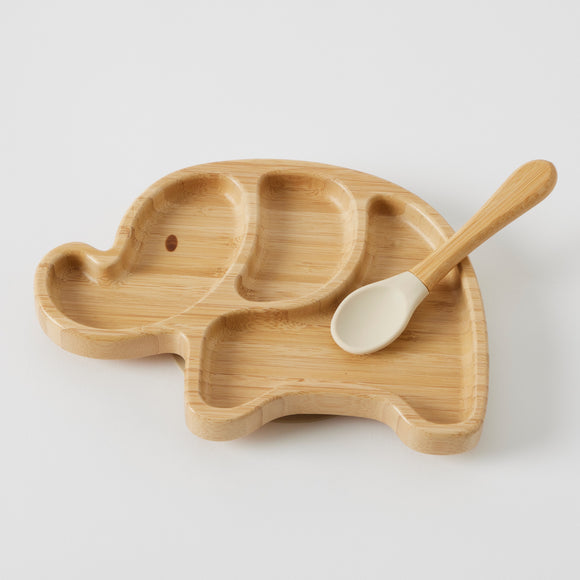 Bamboo Plate & Spoon Set - Fred