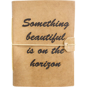 Leather Notebook - Something Beautiful