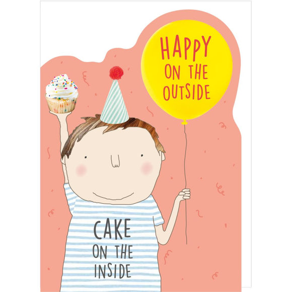 Greeting Card Rosie Made A Thing - Happy Cake Boy