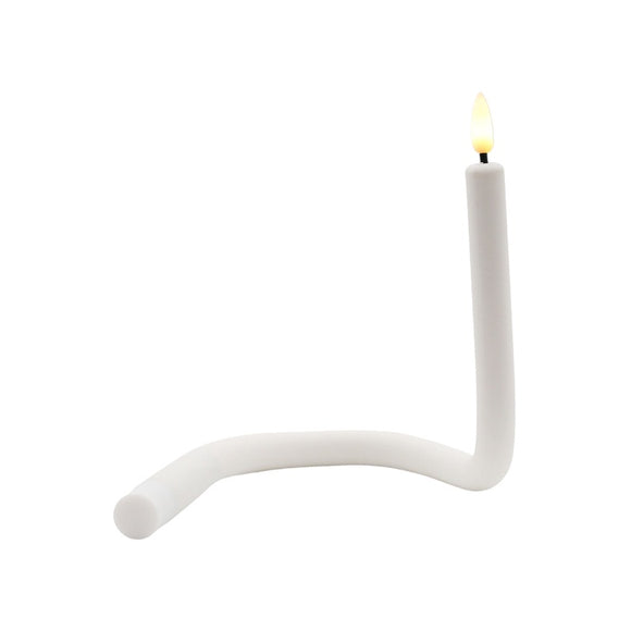 LED Candle - Fiske Twist White