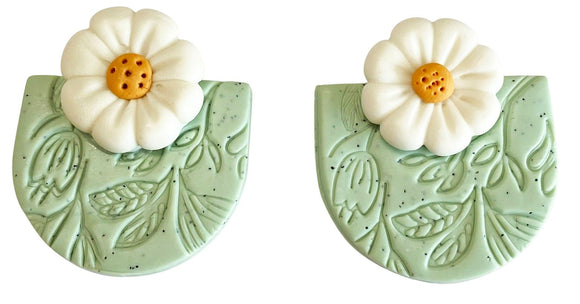 Earrings - Sasha Daisy Green