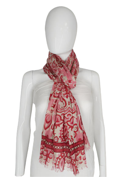 Scarf - Narrow Cool Red