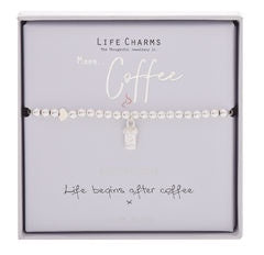 Life Charms Bracelet - Coffee