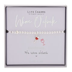 Life Charms Bracelet - Wine O'Clock