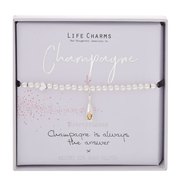 Life Charms Bracelet - Champagne