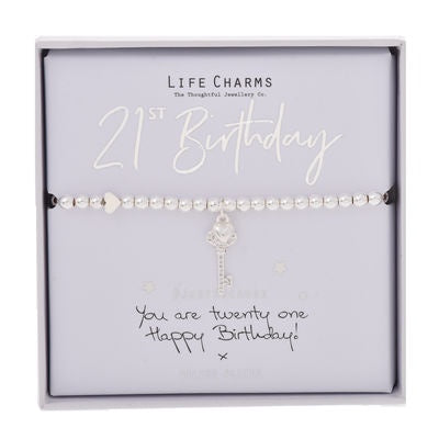 Life Charms Bracelet - 21st Birthday