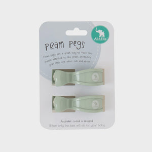 All4Ella Pram Pegs 2pk - Sage
