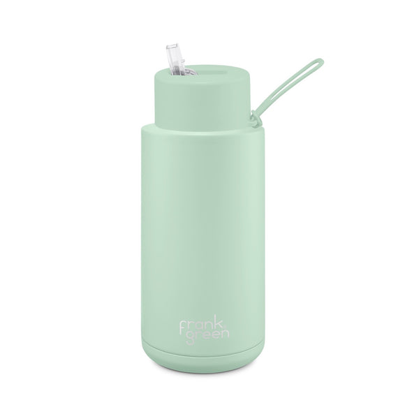 Frank Green - Ceramic Reusable Bottle Straw Lid 34oz Mint Gelato