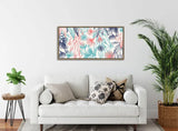 Framed Art 120 x 60cm - Busy Bloom Dark