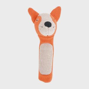 Knitted Hand Rattle - Dingo