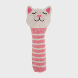 Knitted Hand Rattle - Kitten