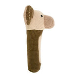 Knitted Hand Rattle - Puppy