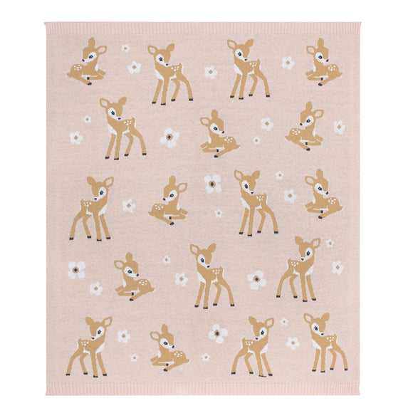 Whimsical Baby Blanket - Fawn Blush