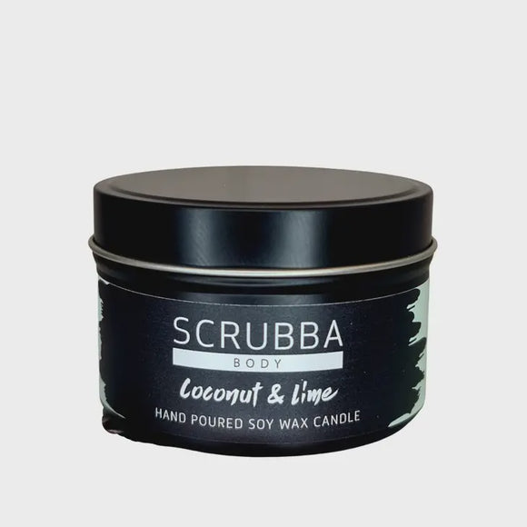 Scrubba Travel Candle Tin - Coconut & Lime 120g