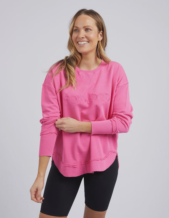Foxwood Simplified Crew - Bright Pink