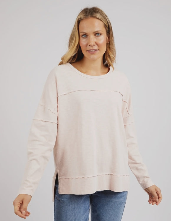 Foxwood Jayne Throw on Top - Pale Pink