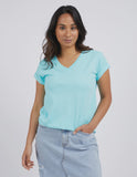 Foxwood Manly Vee Tee - Light blue