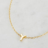 Zafino Letter Necklace - Y