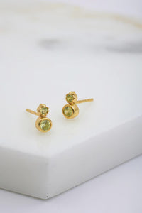 Zafino Earrings - Marnie Stud Green