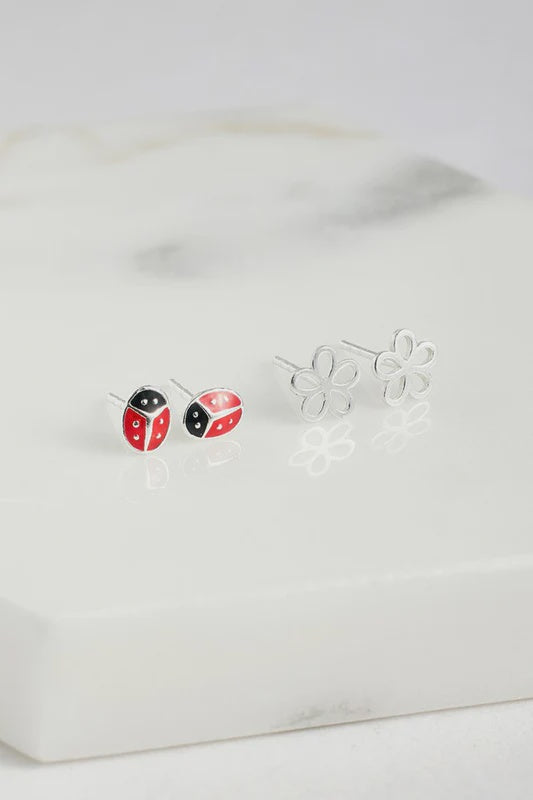 Earring - Ladybug Stud Set