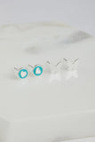 Earring -Heart Stud Set Blue