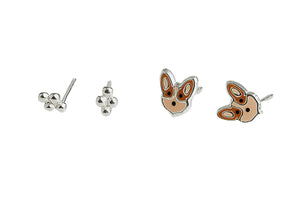 Earring - Dog Stud Set