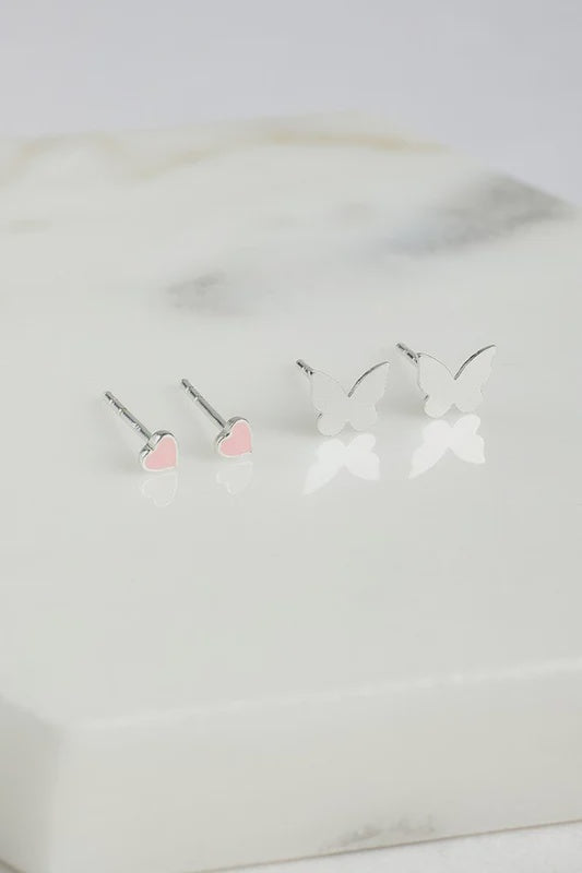 Earring - Mini Heart Stud Set