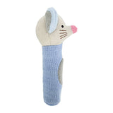 Knitted Hand Rattle - Mouse