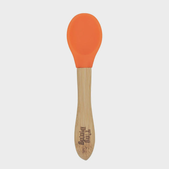 Children's Bamboo / Silicone Spoon - Orange