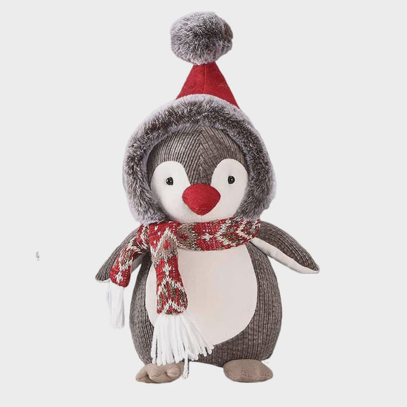 Sitting Animal w Red Hat - Penguin