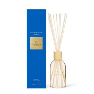 GLASSHOUSE FRAGRANCES Diving Into Cyprus 250mL Fragrance Diffuser