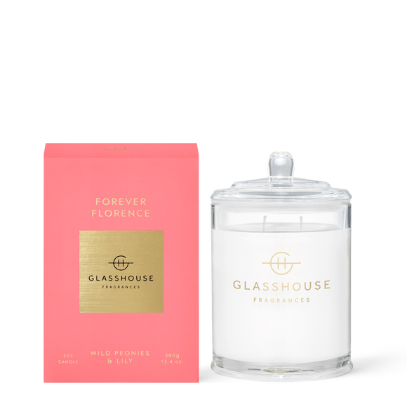 GLASSHOUSE FRAGRANCES Forever Florence Triple Scented Soy Candle