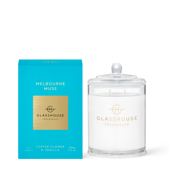 GLASSHOUSE FRAGRANCES Melbourne Muse Triple Scented Soy Candle