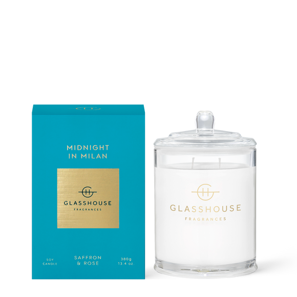 GLASSHOUSE FRAGRANCES Midnight In Milan Triple Scented Soy Candle
