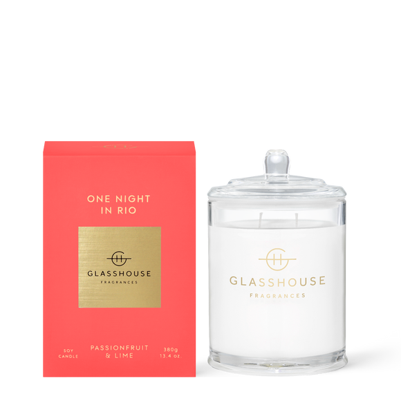 GLASSHOUSE FRAGRANCES One Night In Rio Triple Scented Soy Candle
