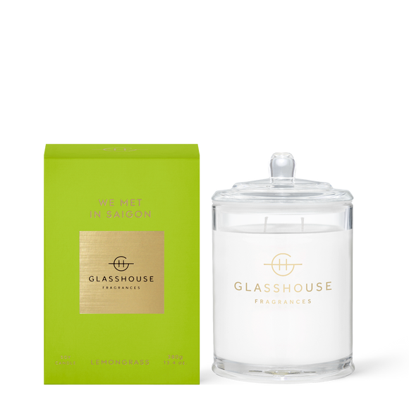 GLASSHOUSE FRAGRANCES We Met In Saigon Triple Scented Soy Candle