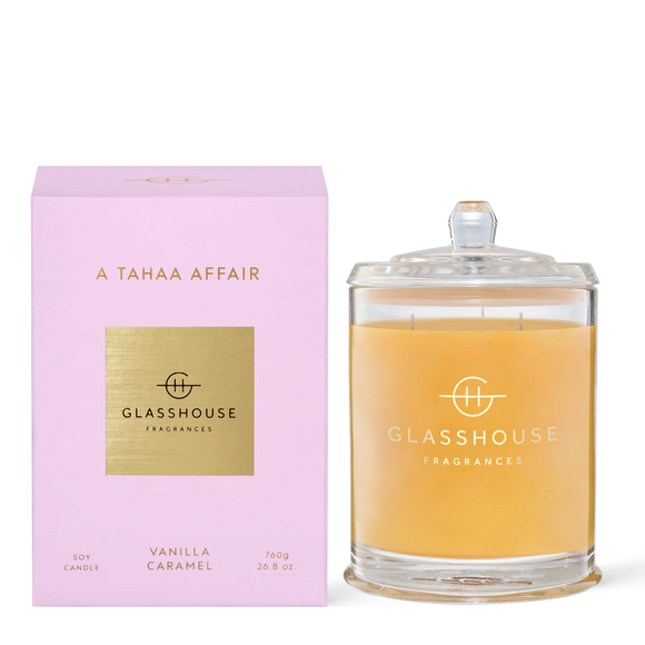 GLASSHOUSE FRAGRANCES A Tahaa Affair 760g Triple Scented Candle