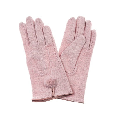 Gloves - Pink Pom Pom
