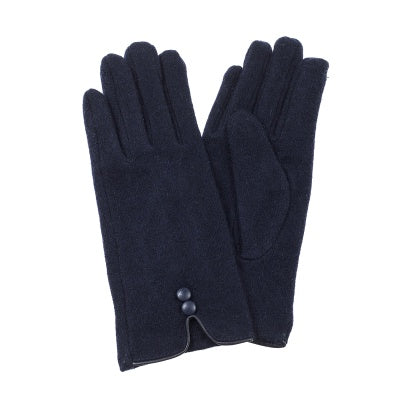 Gloves - Navy Two Buttons