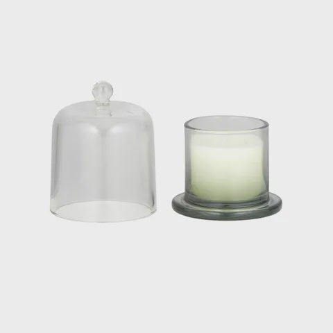 Glass Candle With Lid - Sage