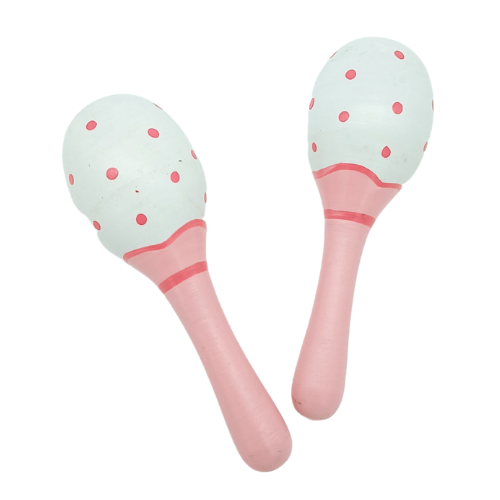 Wooden Maraca - pink