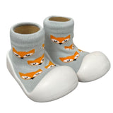 Little Eaton Rubber Soled Socks - Fox