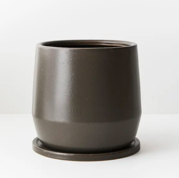 Pot - Elisa w Saucer - 18cmh x 18cmd