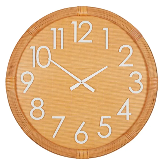 Clock - Tilsea - Natural & White - 70cm