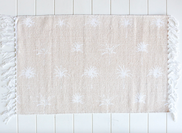 Cotton Mat - Palm Print