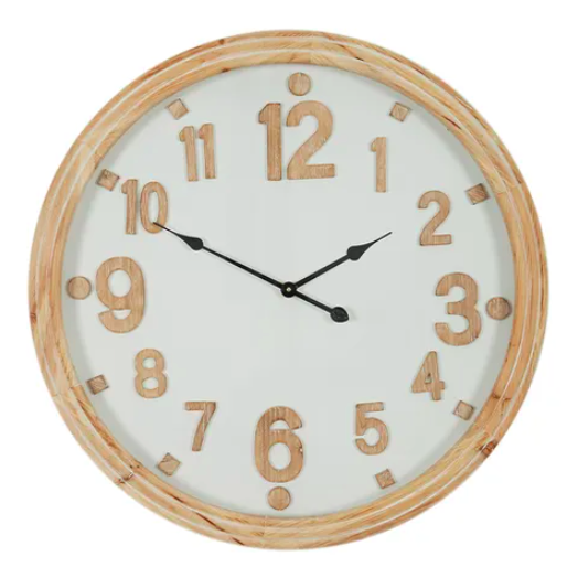 Wall Clock - Connor - Wood Natural - 78cm