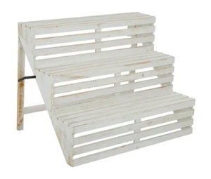 Sage Wooden Steps -65cm White