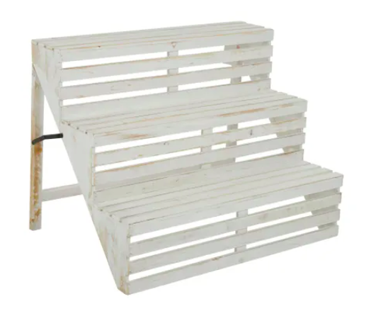 Sage Wooden Steps -65cm White